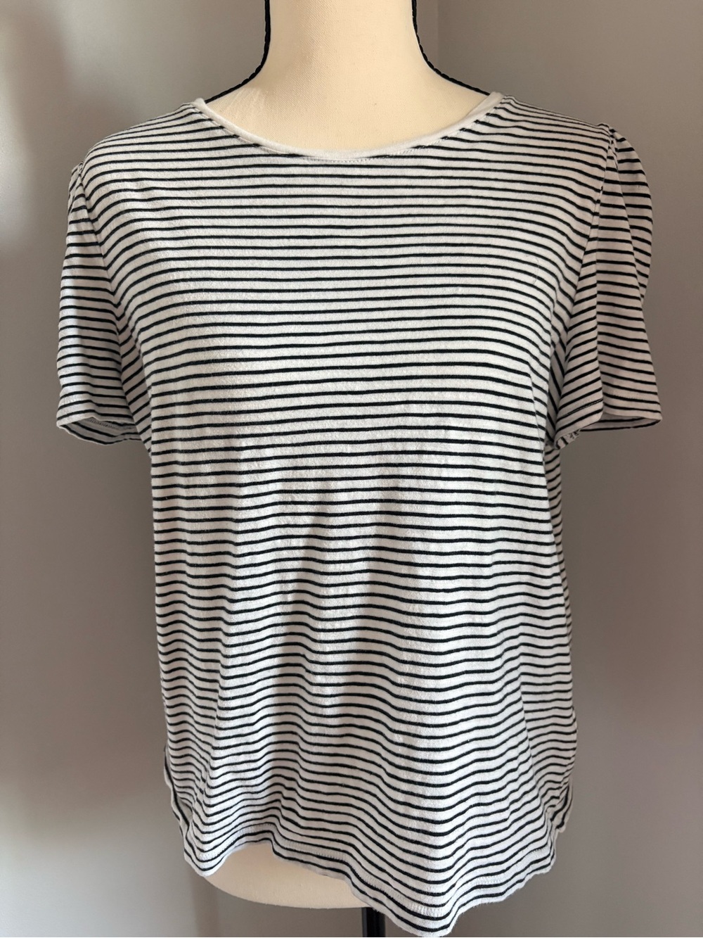 BODEN black and white striped tee.